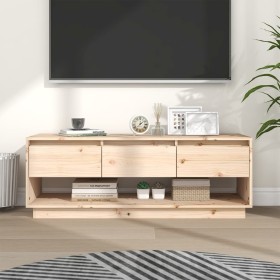 Mueble de TV de madera maciza de pino 110,5x34x40 cm de vidaXL, Muebles TV - Ref: Foro24-813844, Precio: 76,80 €, Descuento: %