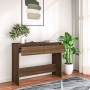 Engineered wood brown oak console table 100x35x76.5 cm by vidaXL, Side tables - Ref: Foro24-813037, Price: 57,14 €, Discount: %