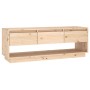 Mueble de TV de madera maciza de pino 110,5x34x40 cm de vidaXL, Muebles TV - Ref: Foro24-813844, Precio: 74,99 €, Descuento: %