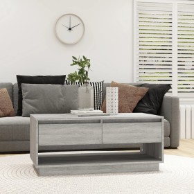 Sonoma gray engineered wood coffee table 102.5x55x44 cm by vidaXL, Coffee table - Ref: Foro24-812979, Price: 99,99 €, Discoun...