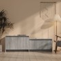 Smoked gray engineered wood TV cabinet 146.5x35x50 cm by vidaXL, TV Furniture - Ref: Foro24-813027, Price: 59,31 €, Discount: %