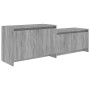 Smoked gray engineered wood TV cabinet 146.5x35x50 cm by vidaXL, TV Furniture - Ref: Foro24-813027, Price: 59,31 €, Discount: %