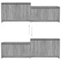 Smoked gray engineered wood TV cabinet 146.5x35x50 cm by vidaXL, TV Furniture - Ref: Foro24-813027, Price: 59,31 €, Discount: %