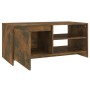 Mesa de centro madera contrachapada roble ahumado 102x50x45 cm de vidaXL, Mesas de centro - Ref: Foro24-813032, Precio: 58,99...