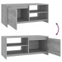 Mesa de centro madera contrachapada gris Sonoma 102x50x45 cm de vidaXL, Mesas de centro - Ref: Foro24-813033, Precio: 76,25 €...