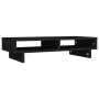 Solid black pine wood monitor stand 60x27x14 cm by vidaXL, Computer bases and risers - Ref: Foro24-814003, Price: 34,90 €, Di...