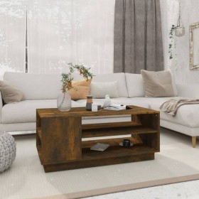 Smoked oak engineered wood coffee table 102x55x43 cm by vidaXL, Coffee table - Ref: Foro24-813083, Price: 53,35 €, Discount: %