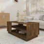 Smoked oak engineered wood coffee table 102x55x43 cm by vidaXL, Coffee table - Ref: Foro24-813083, Price: 53,29 €, Discount: %