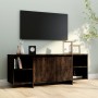 Smoked oak engineered wood TV cabinet 130x35x50 cm by vidaXL, TV Furniture - Ref: Foro24-813053, Price: 75,61 €, Discount: %