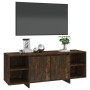 Smoked oak engineered wood TV cabinet 130x35x50 cm by vidaXL, TV Furniture - Ref: Foro24-813053, Price: 75,61 €, Discount: %