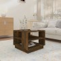 Smoked oak engineered wood coffee table 55x55x43 cm by vidaXL, Coffee table - Ref: Foro24-813086, Price: 46,97 €, Discount: %