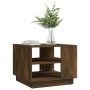 Smoked oak engineered wood coffee table 55x55x43 cm by vidaXL, Coffee table - Ref: Foro24-813086, Price: 46,97 €, Discount: %