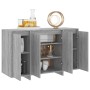 Aparador de madera de ingeniería gris Sonoma 120x41x75 cm de vidaXL, Aparadores - Ref: Foro24-813060, Precio: 130,99 €, Descu...