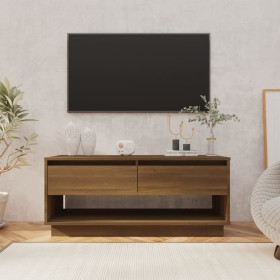 Engineered wood TV stand in brown oak, 102x41x44 cm. by vidaXL, TV Furniture - Ref: Foro24-812974, Price: 55,19 €, Discount: %