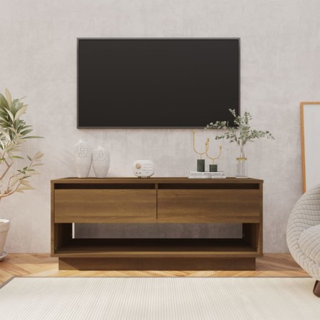 Mueble de TV madera de ingeniería marrón roble 102x41x44 cm de vidaXL, Muebles TV - Ref: Foro24-812974, Precio: 55,19 €, Desc...