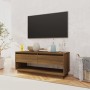 Mueble de TV madera de ingeniería marrón roble 102x41x44 cm de vidaXL, Muebles TV - Ref: Foro24-812974, Precio: 55,19 €, Desc...