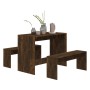 Eiche geräuchert Holzwerkstoff Esszimmer Set 3 Stück von vidaXL, Möbelsets für Küchen und Esszimmer - Ref: Foro24-812969, Pre...