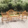 Gartenmöbel-Set 4-teilig aus massivem Teakholz von vidaXL, Gartensets - Ref: Foro24-3100779, Preis: 650,83 €, Rabatt: %