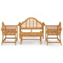 Gartenmöbel-Set 4-teilig aus massivem Teakholz von vidaXL, Gartensets - Ref: Foro24-3100779, Preis: 650,83 €, Rabatt: %