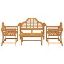 Garden furniture set 4 pieces solid teak wood by vidaXL, Garden sets - Ref: Foro24-3100779, Price: 650,83 €, Discount: %