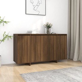 Oak brown engineered wood sideboard 135x41x75 cm by vidaXL, Sideboards - Ref: Foro24-813058, Price: 158,99 €, Discount: %