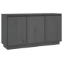 Solid gray pine wood sideboard 111x34x60 cm by vidaXL, Sideboards - Ref: Foro24-813811, Price: 92,99 €, Discount: %