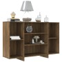 Aparador de madera de ingeniería marrón roble 120x30x75 cm de vidaXL, Aparadores - Ref: Foro24-813067, Precio: 66,61 €, Descu...