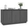 Sideboard aus massivem grauem Kiefernholz, 111 x 34 x 60 cm von vidaXL, Sideboards - Ref: Foro24-813811, Preis: 92,95 €, Raba...