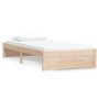 Solid pine wood bed frame 90x190 cm by vidaXL, Beds and slatted bases - Ref: Foro24-833227, Price: 109,51 €, Discount: %