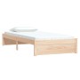 Estructura de cama madera maciza de pino 90x190 cm de vidaXL, Camas y somieres - Ref: Foro24-833227, Precio: 109,51 €, Descue...