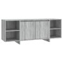 Engineered wood TV stand in Sonoma gray, 130x35x50 cm by vidaXL, TV Furniture - Ref: Foro24-813054, Price: 70,64 €, Discount: %