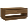 Mesa de centro madera de ingeniería marrón roble 102,5x55x44 cm de vidaXL, Mesas de centro - Ref: Foro24-812980, Precio: 88,6...