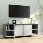 Engineered wood TV stand in Sonoma gray, 130x35x50 cm by vidaXL, TV Furniture - Ref: Foro24-813054, Price: 70,64 €, Discount: %