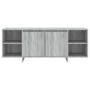 Engineered wood TV stand in Sonoma gray, 130x35x50 cm by vidaXL, TV Furniture - Ref: Foro24-813054, Price: 70,64 €, Discount: %