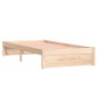 Solid pine wood bed frame 90x190 cm by vidaXL, Beds and slatted bases - Ref: Foro24-833227, Price: 109,51 €, Discount: %