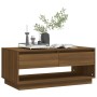 Mesa de centro madera de ingeniería marrón roble 102,5x55x44 cm de vidaXL, Mesas de centro - Ref: Foro24-812980, Precio: 88,6...