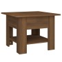 Mesa de centro madera de ingeniería marrón roble 55x55x42 cm de vidaXL, Mesas de centro - Ref: Foro24-813079, Precio: 37,67 €...