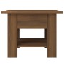 Mesa de centro madera de ingeniería marrón roble 55x55x42 cm de vidaXL, Mesas de centro - Ref: Foro24-813079, Precio: 37,67 €...