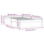 Estructura de cama madera maciza de pino 90x190 cm de vidaXL, Camas y somieres - Ref: Foro24-833227, Precio: 109,51 €, Descue...