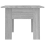 Sonoma gray engineered wood coffee table 55x55x42 cm by vidaXL, Coffee table - Ref: Foro24-813069, Price: 39,99 €, Discount: %