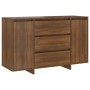 Sideboard with 3 oak brown drawers 120x41x75 cm by vidaXL, Sideboards - Ref: Foro24-813064, Price: 147,99 €, Discount: %