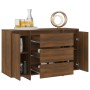 Sideboard with 3 oak brown drawers 120x41x75 cm by vidaXL, Sideboards - Ref: Foro24-813064, Price: 147,99 €, Discount: %