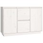 Aparador madera maciza de pino blanco 111x34x75 cm de vidaXL, Aparadores - Ref: Foro24-814310, Precio: 125,39 €, Descuento: %