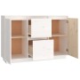 Aparador madera maciza de pino blanco 111x34x75 cm de vidaXL, Aparadores - Ref: Foro24-814310, Precio: 125,39 €, Descuento: %