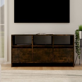 Engineered wood TV stand in smoked oak, 102x37.5x52.5cm by vidaXL, TV Furniture - Ref: Foro24-813023, Price: 64,34 €, Discoun...