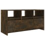 Engineered wood TV stand in smoked oak, 102x37.5x52.5cm by vidaXL, TV Furniture - Ref: Foro24-813023, Price: 64,67 €, Discoun...