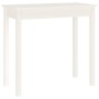 Solid white pine wood console table 80x40x75 cm by vidaXL, Side tables - Ref: Foro24-814245, Price: 68,87 €, Discount: %