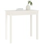 Solid white pine wood console table 80x40x75 cm by vidaXL, Side tables - Ref: Foro24-814245, Price: 68,87 €, Discount: %