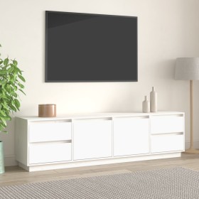 Mueble de TV madera maciza de pino blanco 176x37x47,5 cm de vidaXL, Muebles TV - Ref: Foro24-814320, Precio: 222,12 €, Descue...