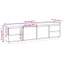 TV-Schrank aus massivem weißem Kiefernholz, 176 x 37 x 47,5 cm von vidaXL, TV-Möbel - Ref: Foro24-814320, Preis: 222,79 €, Ra...